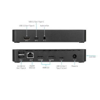 Docking Station universal USB-C DV4K con Power Delivery de 65 W.