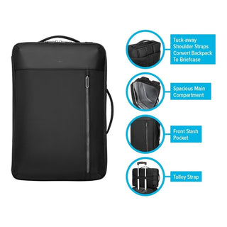 Mochila convertible Urban de 15,6" (negra)